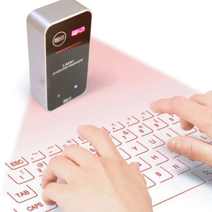 Go! Portable Bluetooth Virtual Laser Keyboard Wireless Projector Keyboard with Mouse Function for Iphone Tablet Computer Phone