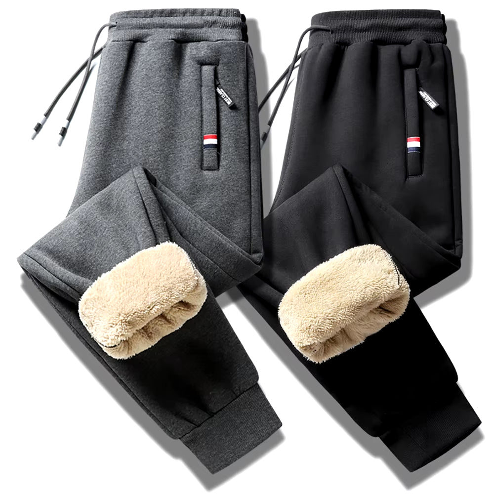 2023 Men'S Winter Lamb Wool Thickened Warm Sportswear Men'S New Casual Drawstring Jogging Pants Men'S High-Quality Cotton Pants