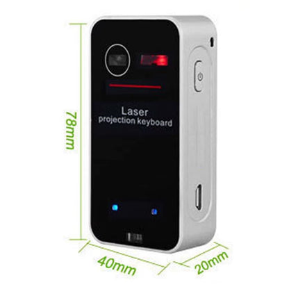 Go! Portable Bluetooth Virtual Laser Keyboard Wireless Projector Keyboard with Mouse Function for Iphone Tablet Computer Phone