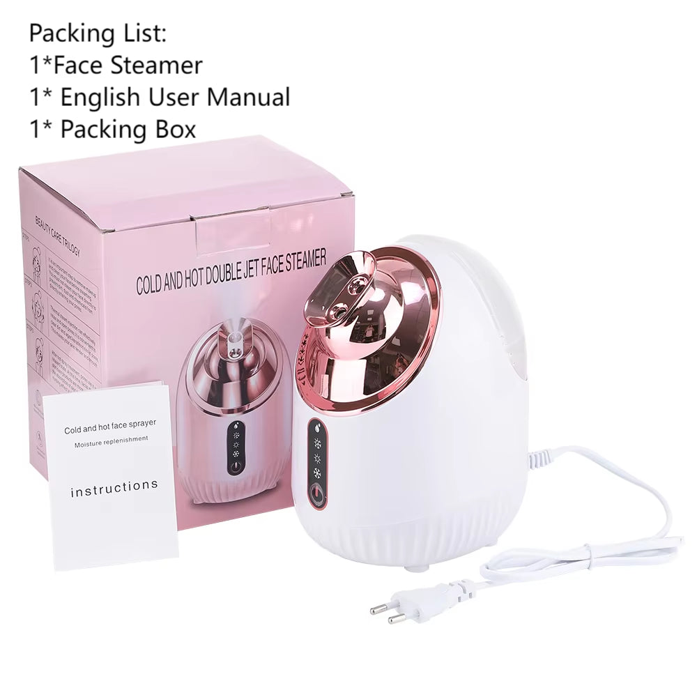 Face Steamer Household Facial Cleansing Sprayer Hydrating Face Cold Spray Hot Spray Warm Spray Three-In-One Beauty Salon Care