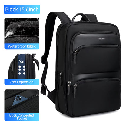 Lifetime Warranty Expandable Backpack Men Thin Bag for Men Travel Back Pack Waterproof Male 15.6Inch Laptop Backpack Bag Mochila